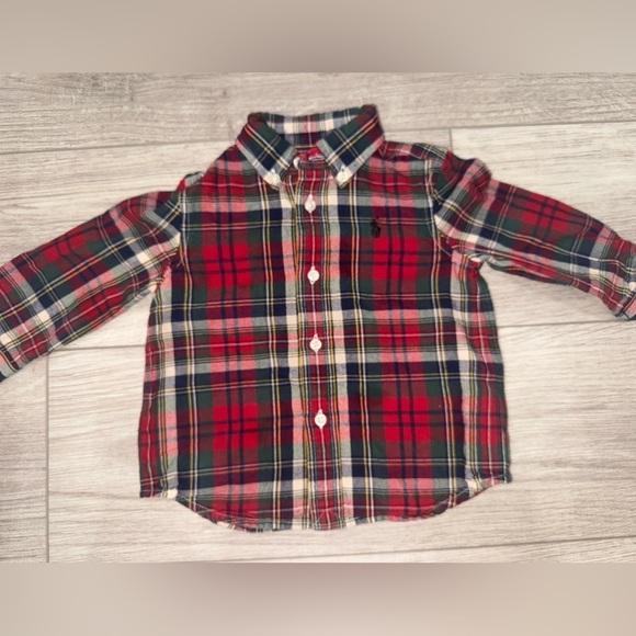Polo Ralph Lauren Other - Polo by Ralph Lauren Red and Green Button Down Shirt Classic Flannel